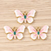 Wholesale Fashion Accessory Butterfly Pendant DIY Jewelry Kit 10pcs Black White Zinc Alloy Electroplated Perfect for Resale or Gift