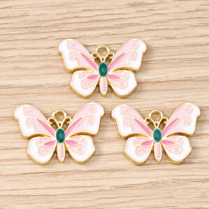 White pink butterfly