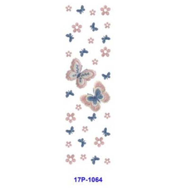 oly-9bc9d2321fa000febf9e4b96a2d20d82 Wholesale 2/8/16pcs UV DTF Stickers Embroidery Style Pastel Butterfly Square Frame Patterns Pen and Bookmark Stickers
