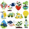 oly-9bcc26638988fbbaaf9932ab155d4413 Wholesale Cartoon Forest Green Plant Embroidery Patch for Travel Outdoors Decorative Sticker