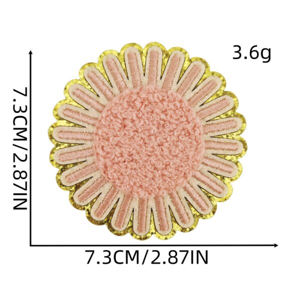 Wholesale Rainbow Sun Flower Embroidery Patches for Decoration and Repair - Craft Supply Gift