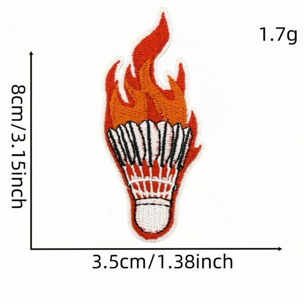 Wholesale Cartoon Colorful Graffiti Badminton Embroidery Patch Decorative Accent for Everyday Use Gift