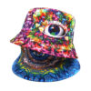 Wholesale Casual Fisherman Hat with Purple Glasses Design Sun Hat for Outdoor Use