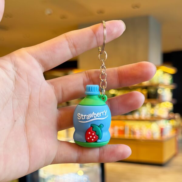 Wholesale Cartoon Cola Bottle Keychain Simulated Sprite Pendant Trendy Car Key Accessory for Party