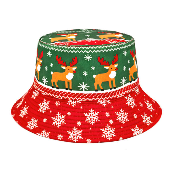Wholesale Christmas Printed Bucket Hat Chic Fashion Accessory for Gift or Boutique