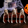 Wholesale Halloween Skeleton Resin Ornament Hear No Evil See No Evil Speak No Evil Home Decor
