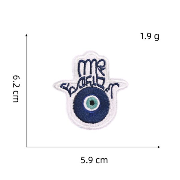 oly-9bf0fbe3e35b9d923a85b3f13527875a Wholesale Trendy Evil Eye Embroidered Patch Decorative Iron On Applique for Shoes Hats Clothing DIY Craft Supply