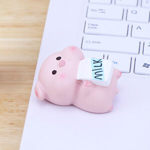 002A mini lying flat pig ornaments / Authentic copyright