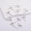 Wholesale Chic Bow Pendant Alloy Baking Paint DIY Jewelry Accessory for Necklace Keychain Craft