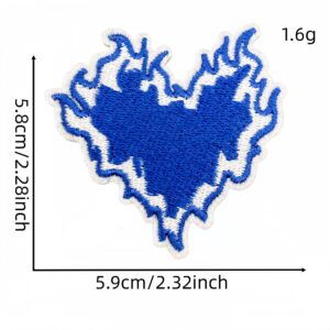 Flame love cloth sticker 16#