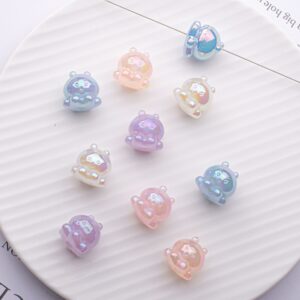 oly-9c189bd2cf6bb6fa9b8708200f0ab230 Wholesale 3D Cartoon Octopus Acrylic Loose Beads for DIY Jewelry Making Fashion Accessory