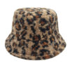oly-9c2028e2f095179d68960db0dee6003f Wholesale Leopard Print Fleece Fisherman Hat Winter Warm Bucket Hat Fashion Accessory for Unisex