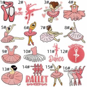 Pink ballet patch set 16 pieces