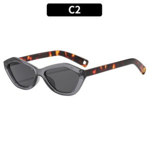C2-Transparent Grey Frame Leopard Print Legs