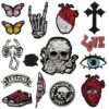 oly-9c68bfc215538e31f3810b7a03bad00e Wholesale Punk Skull Cloth Patch Embroidery Fashion Accessory for Clothing Boutique Resale