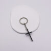 Wholesale European Style Black Cross Keychain Fashion Accessory for Men Gift