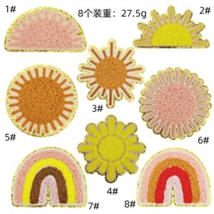 Sun cloth stickers 8 pack