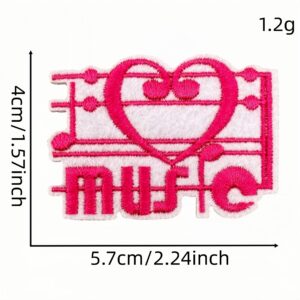 Musical note cloth sticker 13#