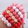 oly-9cc47e017bf9375763dc63f1dab6739d Wholesale Silicone Heart Bead Bracelet Keychain with Leather Tassel European Style Gift