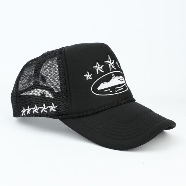 oly-9cd13e8b3a603aaef8bb9b920c140b6e Wholesale Trendy Unisex Embroidered Star Baseball Cap for Sun Protection Black One Size Gift Resale