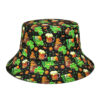 Wholesale St. Patrick's Day Bucket Hat with Shamrock Print Sun Protection for Resale
