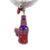 Wholesale Cartoon Wine Bottle Rhinestone Keychain Tassel Fashion Accessory Gift