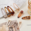 oly-9d16bba907d30c887a4a4905db1c7472 Wholesale Korean Style Transparent Champagne Hair Clips for Women Plastic/Resin Side Clip Hair Accessory