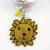 Wholesale Yellow Rhinestone Lion Keychain Wedding Favor Decorative Accessory