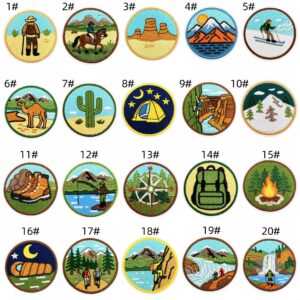 Outdoor round cloth patch set of 20 pieces