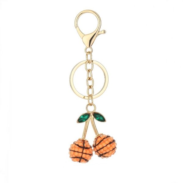 Wholesale Resin Rhinestone Soccer Ball Keychain, Cute Car Key Accessory, Bag Charm, Gift for Wedding