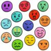 Wholesale Cartoon Expression Embroidered Patch Iron On Decorative Stickers for DIY Crafts