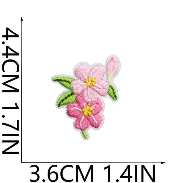 oly-9d517d722675793d223cd69bf81a1fde Wholesale Peony Flower Embroidered Iron-on Patch Clothing Decorative Accessory Boutique Resale Gift