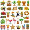 Wholesale Beach Party Embroidered Patch Polyester Iron On Decorative Accent for Clothing Resale Gift