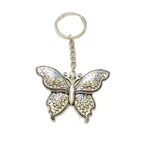 Wholesale Retro Alloy Butterfly Keychain Key Pendant Fashion Accessory Gift