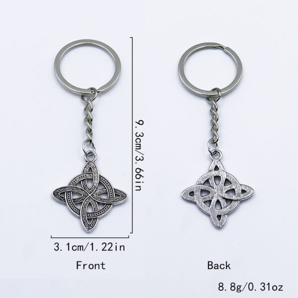 Wholesale Silver Metal Celtic Knot Keychain Pendant Car Key Accessory Gift