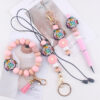 Wholesale Silicone Keychain Wristlet Creative DIY Teacher's Day Gift Boutique Resale