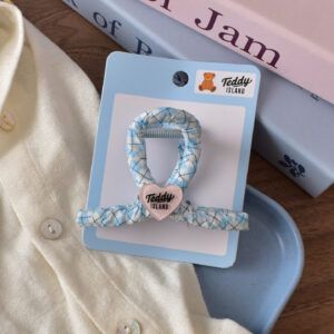 23 # Blue/white love small cross-8cm
