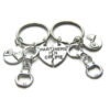 Wholesale Partners In Crime Handcuff Keychain Friendship Keychain Set Alloy Car Key Accessory