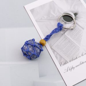 Blue pattern keychain