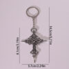 Wholesale Cross Skull Alloy Keychain Fashion Accessory for Car Keys Gift for Men
