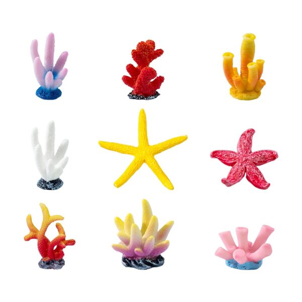 Wholesale Resin Coral Starfish Aquarium Ornament Chinese Style Decorative Accent Resale Decor