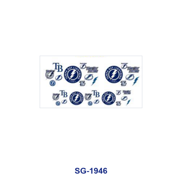 Wholesale 8pcs Sports Sign Print Pattern 3oz Cup Stickers Wrap OLY Exclusive