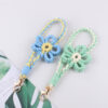 oly-9e338d7999fa4b730480c166f4d19eb0 Wholesale Cotton Handwoven Flower Keychain Korean Style Trendy Fashion Accessory for Everyday Use