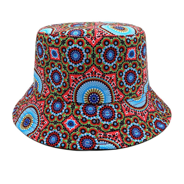 Wholesale Reversible Printed Fisherman Hat Retro Pattern Sun Protection Outdoor Travel Women's Casual Hat