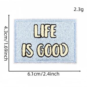 Blue series cloth sticker 6#