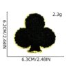 Wholesale Embroidered Playing Card Patches DIY Clothing Decor Stylish Fashion Accessory Gift