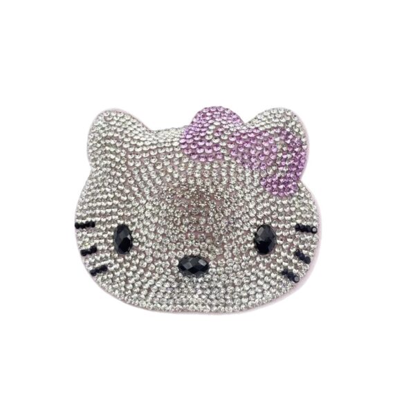 Wholesale Cute Rhinestone Cat Hair Clip Keychain Pink Anime Style Fashion Accessory for Wedding Gifts