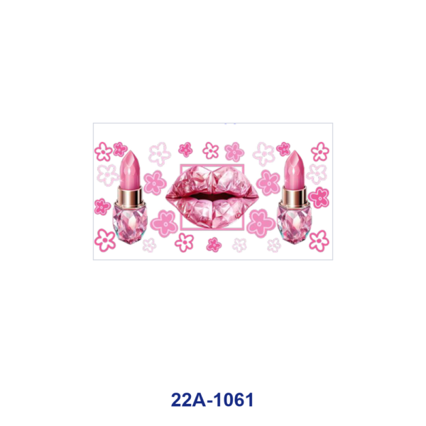 oly-9e86a9d79b81fa298725d53be5f966d8 Wholesale 5pcs Sweet Pink Girly High Heel Dress Hat Lipstick Woman Cherry Blossom Bow Sneaker Mixed Decor Prints 16oz Cup UV DTF Wraps