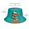 Wholesale Trendy Cartoon Duck Print Bucket Hat Sun Protection Everyday Wear