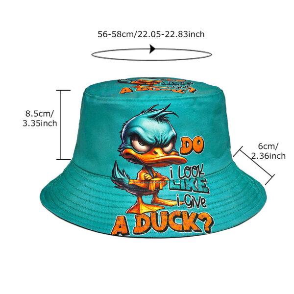 Wholesale Trendy Cartoon Duck Print Bucket Hat Sun Protection Everyday Wear